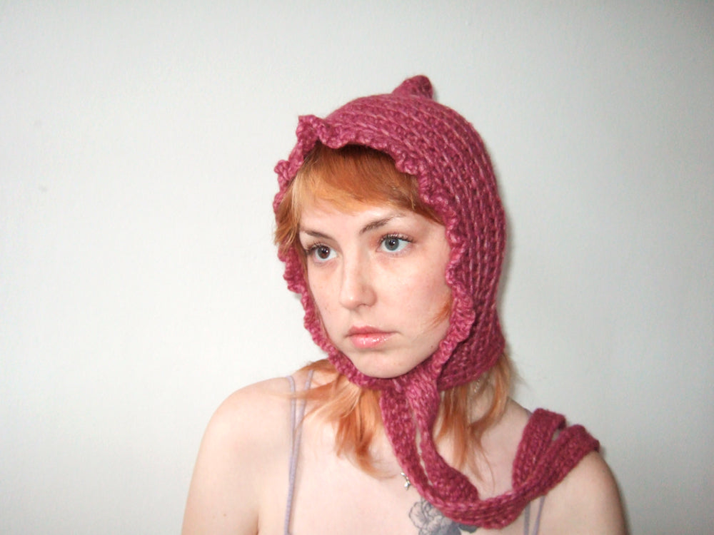 Pointy Bonnet - Plum