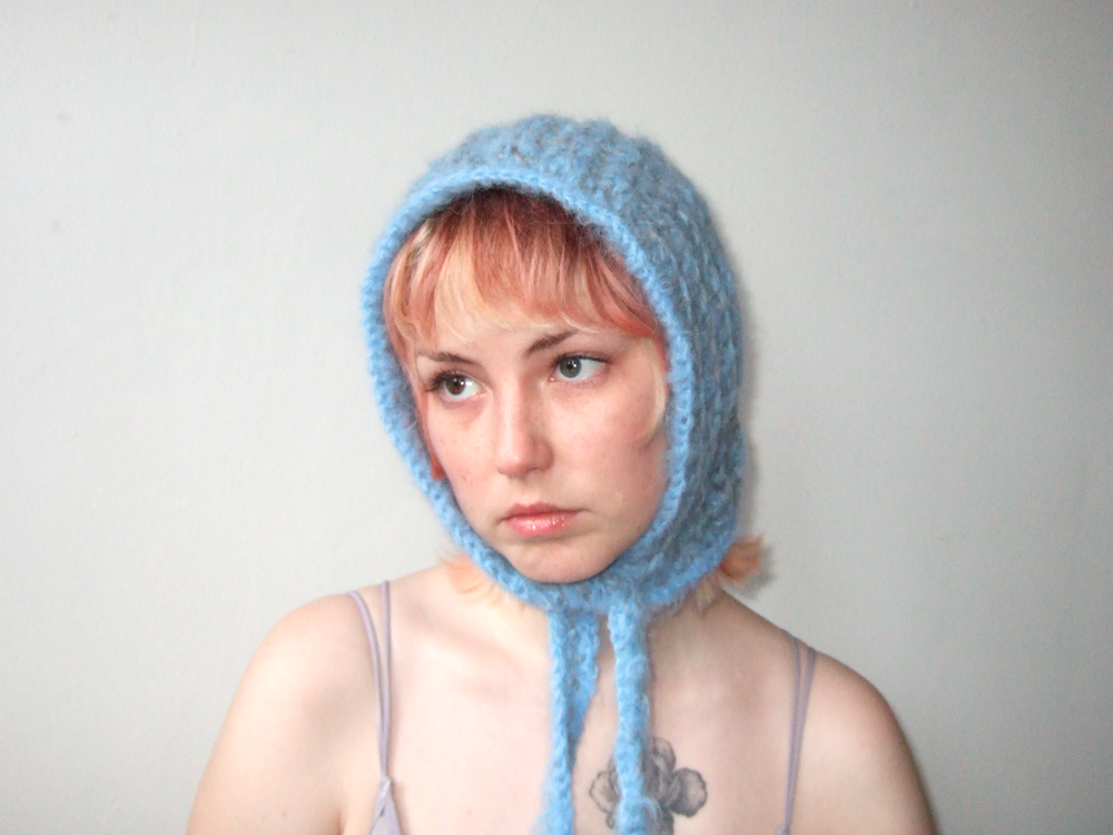 Ribbed Bonnet - Light Blue