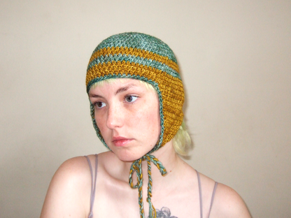 Sage & Mustard Ear Flap Hat