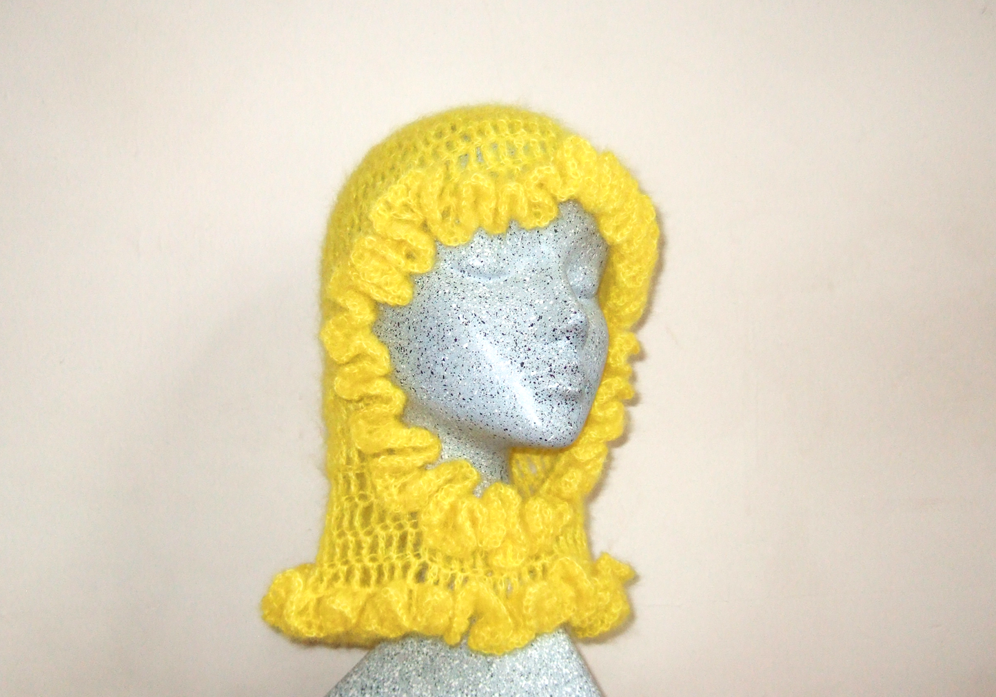 Yellow Loose Ruffles Balaclava