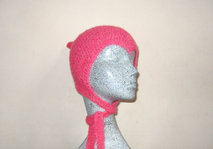 Bright Pink Pointed Bonnet