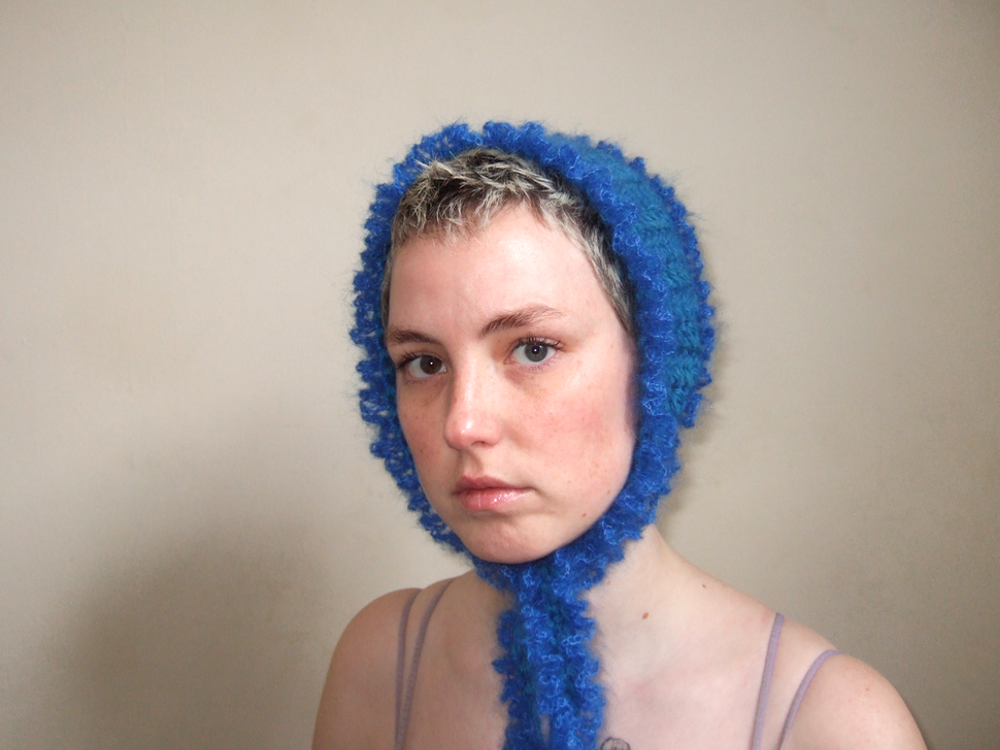 Blue Ruffled Headband