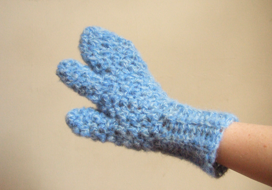 Blue Tabi Mitts