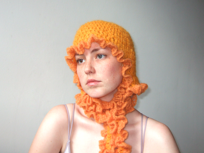 Another Orange Jellyfish Bonnet!