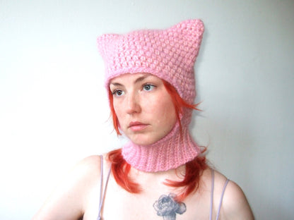 Cat Balaclava - Pink
