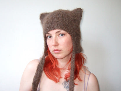 Fluffy Cat - Brown