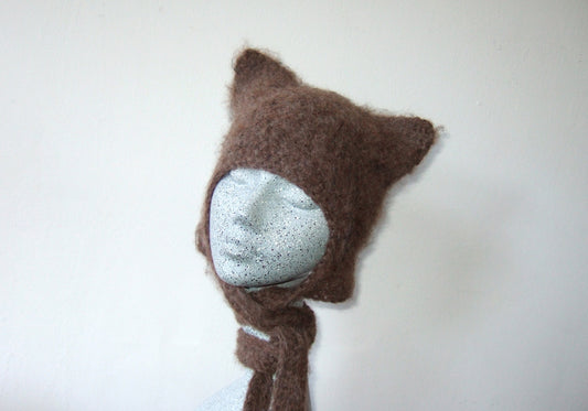 Fluffy Cat - Brown