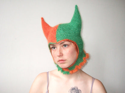 Split Colour Horns - Pumpkin