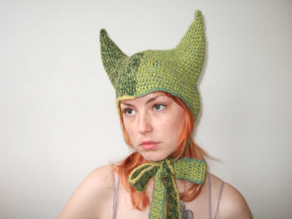 Green Split Dye Horns