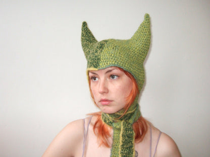 Green Split Dye Horns