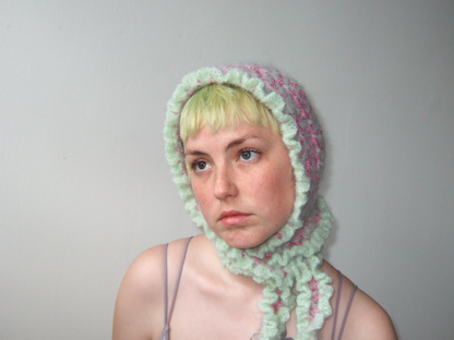 Mint & Pink Jellyfish Bonnet