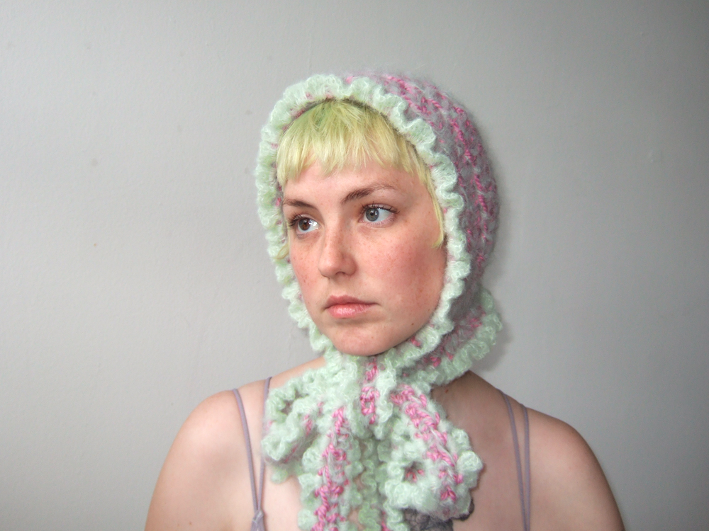 Mint & Pink Jellyfish Bonnet