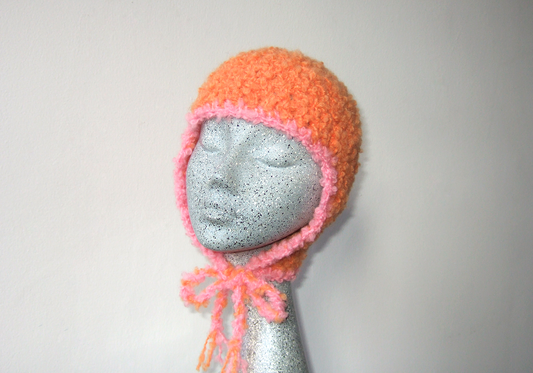 Fluffy Orange Hat