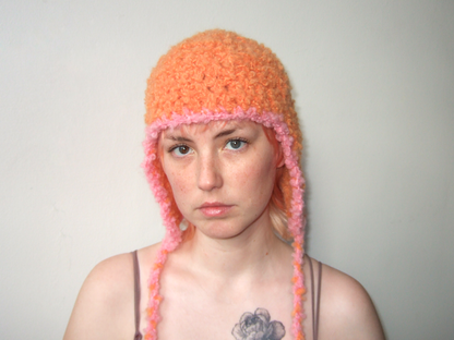 Fluffy Orange Hat