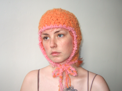 Fluffy Orange Hat