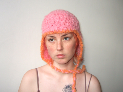 Fluffy Pink Hat