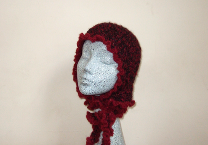 Deep Red Jellyfish Bonnet