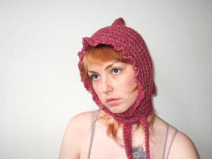 Pointy Bonnet - Plum