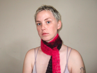 Mohair Mesh Colour Block Scarf #1