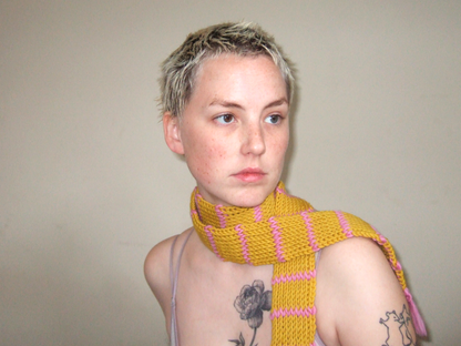 Tunisian Crochet Skinny Scarf #3