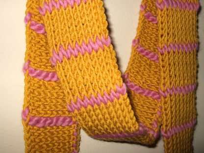 Tunisian Crochet Skinny Scarf #3